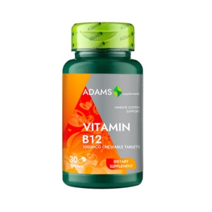 Vitamina B12 1000 mg Adams Supplements - 30 capsule