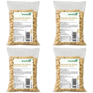Arahide in coaja coapte si sarate (alune de pamant) BAX (4 buc x 1 kg)