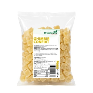 Ghimbir confiat cuburi - 500 g
