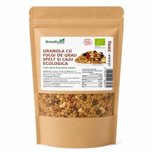 Granola cu fulgi de grau spelt si caju BIO - 300 g