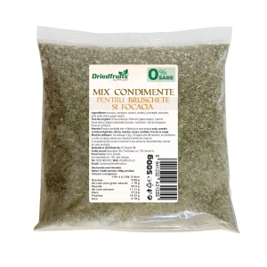 Mix condimente pentru bruschete si focaccia, Fara Sare Adaugata - 500 g
