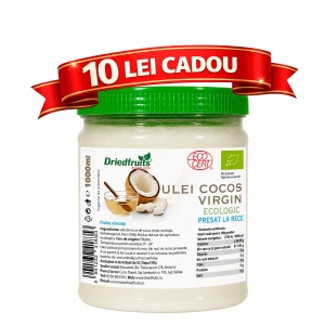 Ulei cocos virgin BIO (presat la rece) - 1000 ml