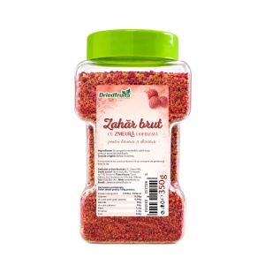Zahar brut cu zmeura granulata liofilizata - 350 g