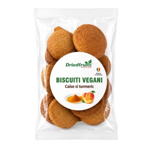 Biscuiti vegani cu caise si turmeric (fara zahar) - 140 g