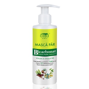 Masca de par pt extra volum cu bicarbonat de sodiu, proteine, peptide, aminoacizi si nuc (cu pompita) Ceta Sibiu - 200 ml
