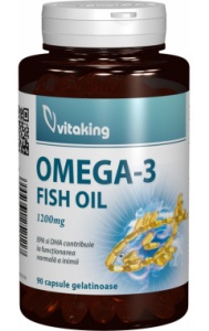 Omega-3 1200 mg Vitaking - 90 capsule gelatinoase