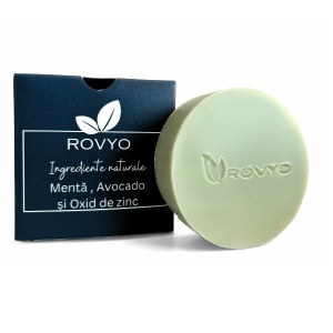 Sapun cu menta, avocado si oxid de zinc Rovyo - 90 g