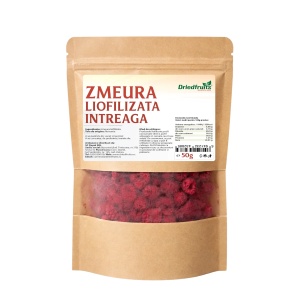 Zmeura (fructe) liofilizate intregi - 50 g