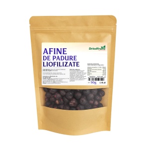 Afine de padure liofilizate intregi - 50 g