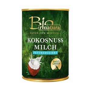 Bautura (crema) vegetala din nuca de cocos light (12%) (fara gluten) BIO Rinatura - 400 ml
