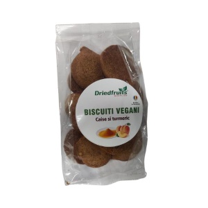 Biscuiti vegani cu caise si turmeric (fara zahar) - 140 g