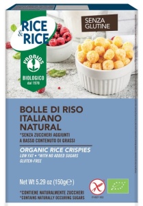 Cereale (bilute) orez (fara gluten, fara zahar) BIO Probios - 150 g