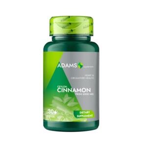 Cinnamon (scortisoara) 1000 mg Adams Supplements - 30 capsule