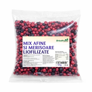 Mix afine si merisoare liofilizate - 50 g