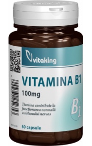 Vitamina B1 (Tiamina) 100 mg Vitaking - 60 capsule