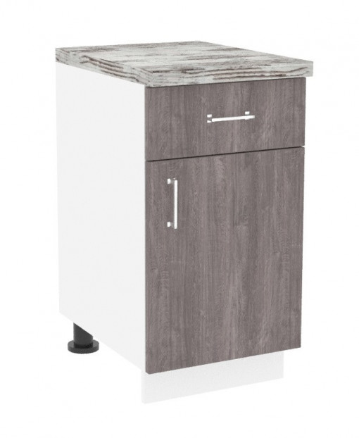 Кухненски модул Rex Д450 бял+берлин 3167