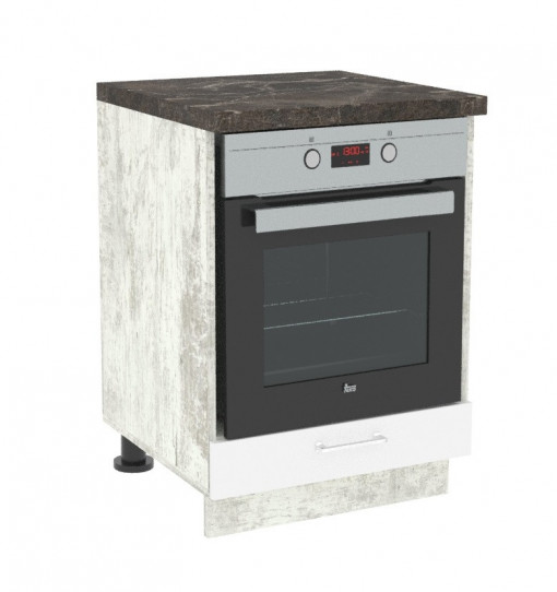 Кухненски модул Rex Д 600 антик+бял 5072 за фурна
