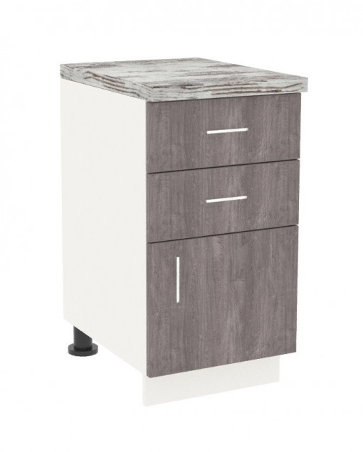 Кухненски модул Rex Д450 бял+берлин 3167