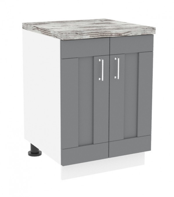 Кухненски модул SANY Д 600 бял+сив 3167