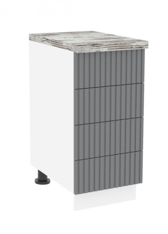 Кухненски модул SANY Д 400 бял+сив 3167