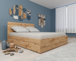 Спалня Harmo Мика 140/190 цвят Вотан - Img 2