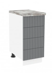 Кухненски модул SANY Д 400 бял/сив 3167