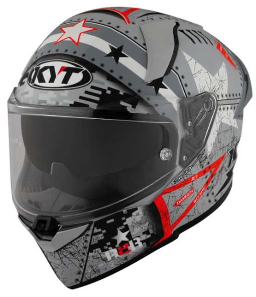 Casca integrala KYT R2R MAX ASSAULT GREY ECE 22.06
