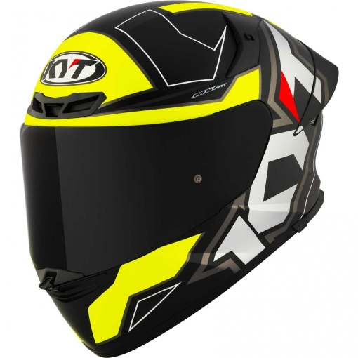 Casca integrala KYT TT-REVO ELECTRON MATT BLACK-YELLOW