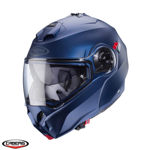 Casca modulabila (flip-up) Caberg Duke Evo SV albastru mat