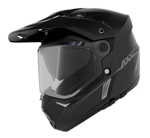 Casca moto adventure Axxis Wolf DS Negru Mat - LICHIDARE STOC