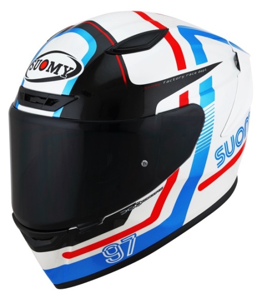 Casca integrala SUOMY TRACK-1 NINETY SEVEN WHITE RED ECE 22.06