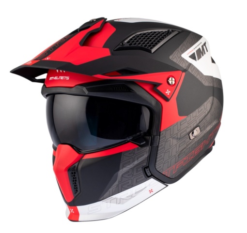 Casca MT Streetfighter SV S B15 Totem rosu mat ECE 22.06