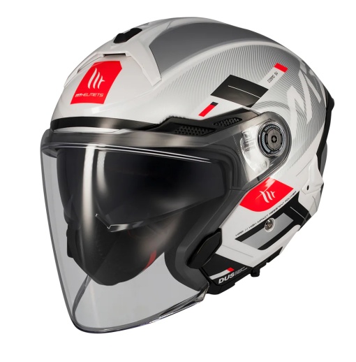Casca open face motociclete MT Cosmo SV Silence A2 gri lucios