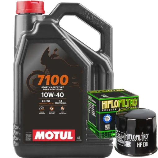 Pachet schimb ulei Motul 7100 10W40 4L + filtru ulei HF138
