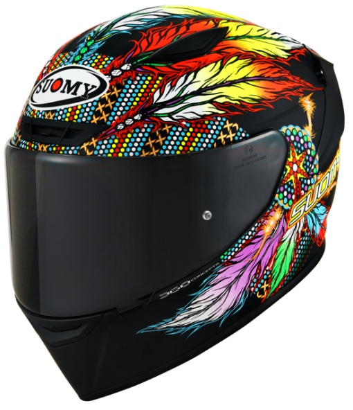 Casca integrala SUOMY TRACK-1 CHIEFTAIN MATT BLACK ECE 22.06
