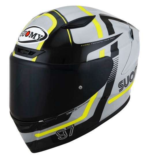Casca integrala SUOMY TRACK-1 NINETY SEVEN GREY YELLOW ECE 22.06