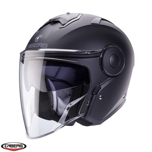 Casca open face (jet) Caberg model Soho SV 17 negru mat