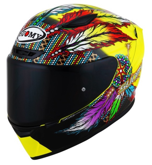 Casca integrala SUOMY TRACK-1 NINETY SEVEN CHIEFTAIN MULTI YELLOW ECE 22.06