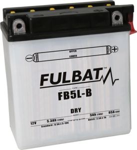 Baterie conventionala FULBAT FB5L-B (YB5L-B) include electrolit