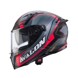 Casca integrala Caberg model Avalon X SV Optic L7 negru/gri/rosu mat Pinlock ready - Img 4