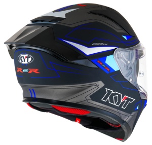 Casca integrala KYT R2R LED MATT BLUE ECE 22.06 - Img 5