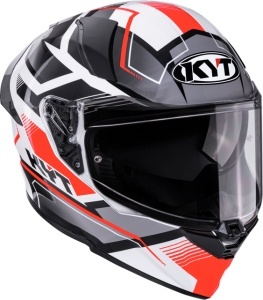 Casca integrala KYT R2R PARSEC WHT/RED ECE 22.06 - Img 3