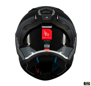 Casca integrala MT Stinger 2 Tron B12 negru/gri lucios - tip viziera: MT-V-28B - punctaj maxim SHARP Test – 5 stele - Img 5