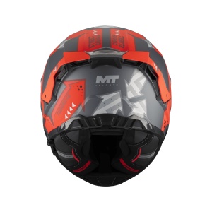 Detaliu grafica Canvas C5, casca MT Thunder 4 R SV rosu mat