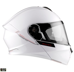 Casca moto flip-up MT Genesis SV A0 Alb Lucios - Img 4
