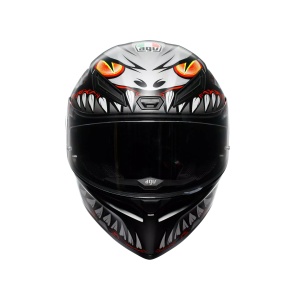 Casca moto integrala AGV K1 S LYZARD MATT BLACK/GREY/RED - Img 6