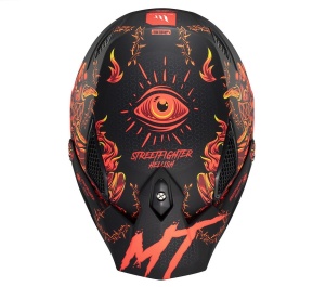 Casca MT STREETFIGHTER SV B5 HELLISH ROSU MAT - Img 6