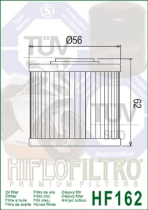 Filtru de ulei HIFLOFILTRO HF162 - Img 2