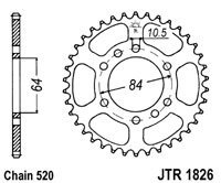 Foaie spate JT JTR 1826-37 37T, 520 - Img 2