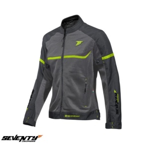 Geaca femei Racing vara Seventy SD-JR30.2 Mojave gri/galben fluor